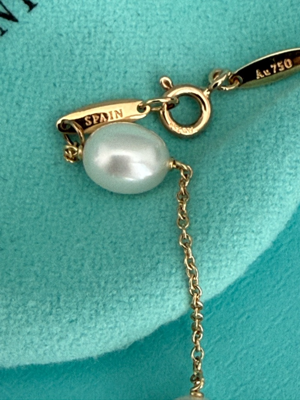 Tiffany & Co. 18k Gold Pearls by The Yard Bracelet Elsa Peretti - Picture 7 of 16